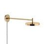 Umage - Asteria LED wall light, long, monochrome / polished brass