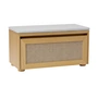 Umage - Hideaway Storage bench, oak / Viennese wickerwork / sterling