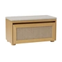 Umage - Hideaway Storage bench, oak / Viennese wickerwork / white sands
