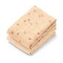 LIEWOOD - Lewis muslin cloths, made from organic cotton, mini butterfly, apple blossom mix (set of 2)