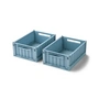 LIEWOOD - Weston Storage box, 25 x 18 x 9.5 cm, beach blue (set of 2)