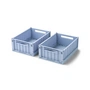 LIEWOOD - Weston Storage box, 25 x 18 x 9.5 cm, dusty lavender (set of 2)