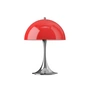 Louis Poulsen - Panthella 250 Portable V3 Rechargeable LED table lamp, chrome / original opal red