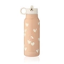 LIEWOOD - Falk water bottle, 350 ml, Sweethearts / pale tuscuny