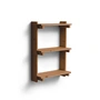 Form & Refine - Beam 3 wall shelf, 60 x 90.5 cm, dark brown