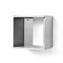 Form & Refine - Taper Cube Wall shelf, 34 x 35 cm, brushed stainless steel
