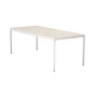 HOUE - FOUR Outdoor table, 210 x 90 cm, muted white / shell