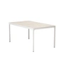 HOUE - FOUR Outdoor table, 160 x 90 cm, muted white / shell