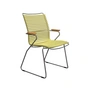 HOUE - CLICK Outdoor Dining armchair with high backrest, lemon zest