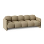 OUT Objekte unserer Tage - Sander Up 3-seater sofa, beige (fabric Kvadrat Autumn 0221)