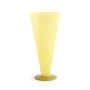 HAY - Conical Vase L, Ø 12 x H 26 cm, yellow and lime green