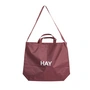 HAY - Grid Crossover Bag M, burgundy