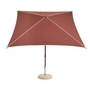 HAY - Terrazza Parasol, square, 240 x 240 cm, off-white / burgundy