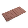 HAY - Terrazza Foldable seat cushion, thick stripes, terracotta