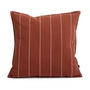 HAY - Terrazza Outdoor cushion, 60 x 60 cm, thin stripes, terracotta