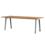 TipToe - NEW MODERN Dining table 95 x 220 cm, recycled reclaimed wood / pale blue