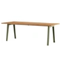 TipToe - NEW MODERN Dining table 95 x 220 cm, recycled reclaimed wood / khaki green