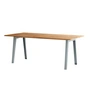 TipToe - NEW MODERN Dining table 95 x 190 cm, recycled reclaimed wood / pale blue