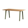 TipToe - NEW MODERN Dining table 95 x 160 cm, recycled reclaimed wood / khaki green
