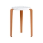 TipToe - LOU Venezia stool, recycled plastic / tangerine red