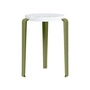 TipToe - LOU Venezia stool, recycled plastic / khaki green
