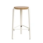 TipToe - MI LOU Bar stool, oak / cream white