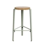 TipToe - MI LOU Bar stool, oak / eucalyptus gray