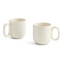 HAY - Barro Mug with handle, off-white (set of 2)