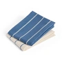 HAY - Outdoor Market Tea towel, blue with beige stripes (set of 2)