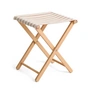 HAY - Outdoor Market Folding stool, beige with red stripes