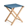 HAY - Outdoor Market Folding stool, blue with beige stripes