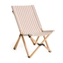 HAY - Outdoor Market Folding chair, beige with red stripes