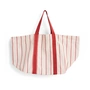 HAY - Outdoor Market Picnic bag M, beige with red stripes