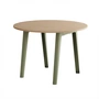 TipToe - NEW MODERN Dining table Ø 110 cm, oak / khaki green