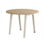 TipToe - NEW MODERN Dining table Ø 110 cm, oak / cream white