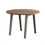 TipToe - NEW MODERN Dining table Ø 110 cm, walnut / eucalyptus gray