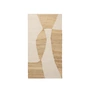Broste Copenhagen - " Lumi " Rug, 70 x 140 cm, white / natural