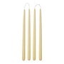 Broste Copenhagen - Smooth Candle, H 38 cm, butter yellow (set of 4)