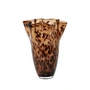 Broste Copenhagen - Liva Vase Ø 23 x H 31.5 cm, brown leopard