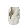Broste Copenhagen - Hekla Candle holder Ø 18.6 x H 24 cm, white cream, glossy