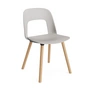 HAY - Layout 121 Chair, oak / sky gray (plastic glides)