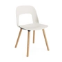 HAY - Layout 121 Chair, oak / cream white (plastic glides)