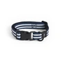 HAY - Dogs Dog collar, S/M, blue / white stripes