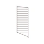 String - Bottom ladder for String Shelf 85 x 30 cm, dark brown