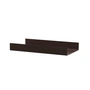 String - Metal shelf with high edge, 58 x 30 cm, dark brown