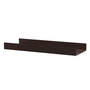 String - Metal shelf with high edge, 78 x 30 cm, dark brown