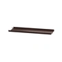 String - Metal shelf with low edge, 58 x 20 cm, dark brown