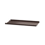 String - Metal shelf with low edge, 58 x 30 cm, dark brown