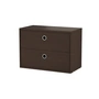 String - Cupboard module with drawers 58 x 30 cm, dark oak