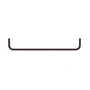 String - Bar for metal shelf, 58 cm / dark brown